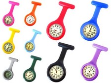 Color Silicone Nurses Doctors Paramedic Tunic Brooch Fob Watch Medical Watch