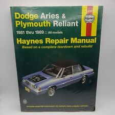 HAYNES REPAIR MANUAL 1981-1989