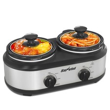 Dual Pot Slow Cooker, 2 Pot