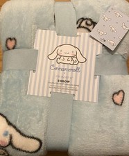 Hello Kitty Sanrio Cinnamoroll Blue Throw Blanket Primark BNWT Home Accessory