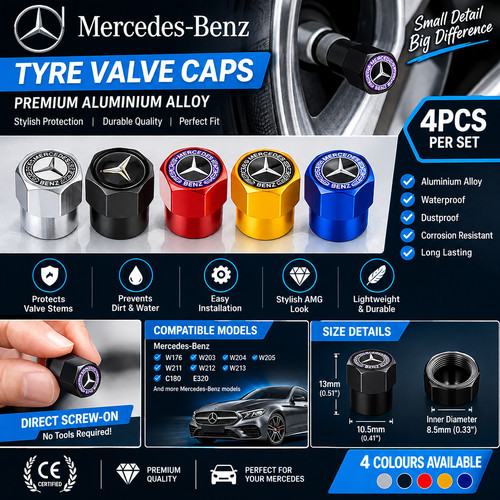 Black amg tyre - black, valve