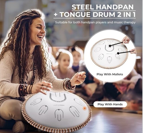 Steel handpan tongue drum - handpan,