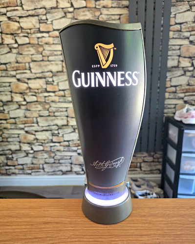Guinness illuminated bar sign - guinness,
