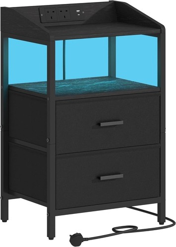 Led bedside table drawers - led,