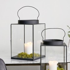 Large black metal - large, lantern