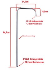 Wall Rod Rain Shower Fitting