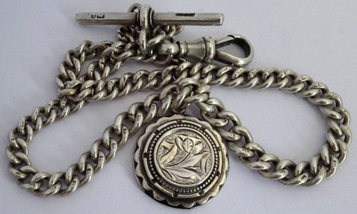 Antique solid silver - , pocket
