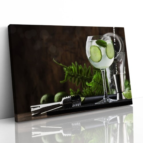 Royal mojito cocktail canvas - cocktail,