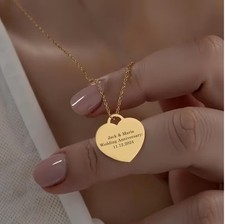 Custom Engraved Love Heart Tag