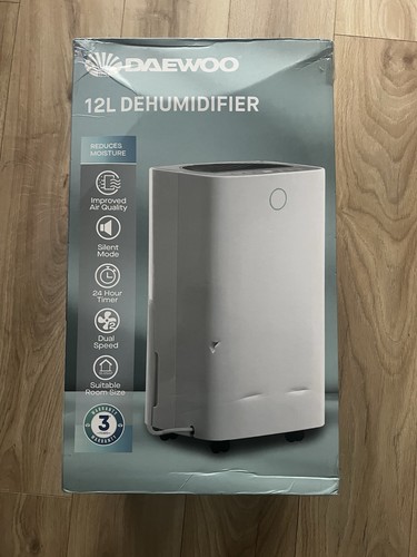 Daewoo 12l dehumidifier white - 12l,