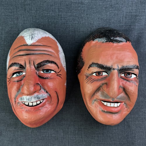 Paper mache face mask - paper,
