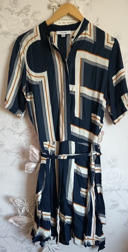 Reiss navy ciara geometric - reiss,