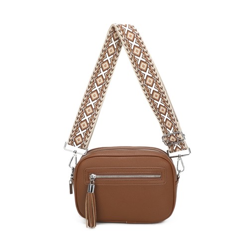Ladies double zip crossbody - ladies,