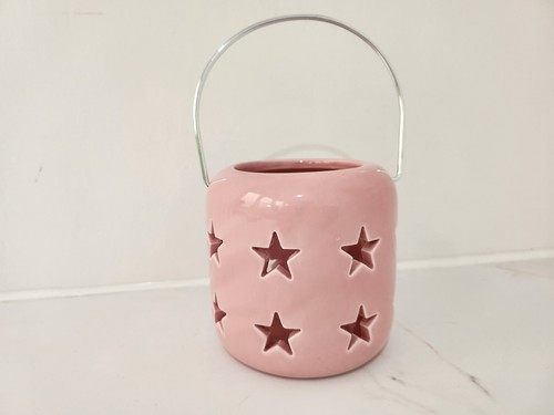 Pink stars tea light - tea,
