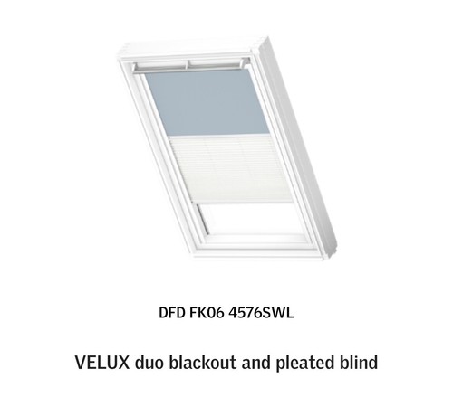 Velux duo blackout and - and, pleated