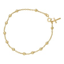 Rosary Bracelet - 14k Gold