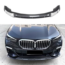 Front Bumper Spoiler Lip Carbon Fiber Look For BMW X5 G05 M Sport 2019 2020-2023