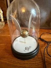 HARRY POTTER GOLDEN SNITCH BELL JAR LIGHT LAMP QUIDDITCH  PALADONE, works USB