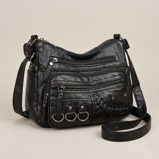 Black grunge crossbody punk - black,