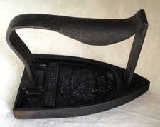 Antique French Laundry Sad Flat Iron LE PARISIEN No.5 France Clean & Oiled.