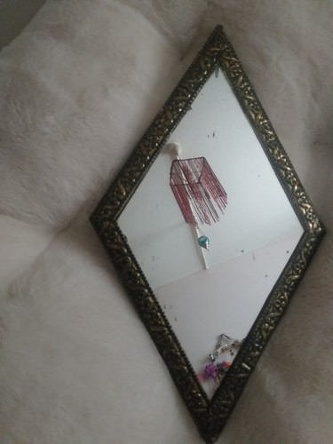 Vintage distressed mirror - distressed,
