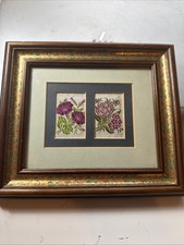 Framed Pair Of Silk Cigarette