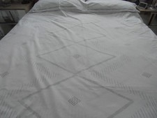 'Next' Double Duvet Set White/Grey Reversible Pattern