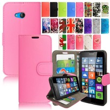 Flip Wallet Case For Microsoft Lumia 532 535 540 550 640 650 950XL Leather Cover