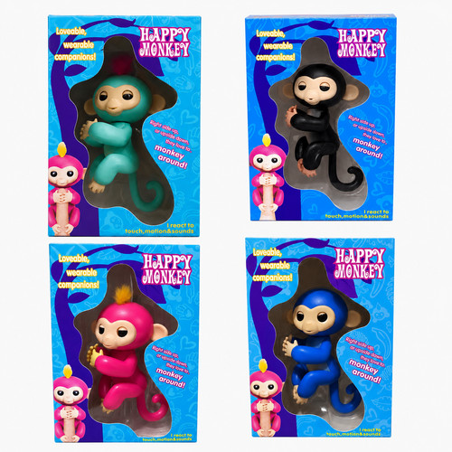 Happy monkey fingerlings - monkey,