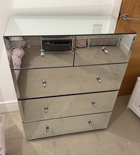 Mirrored Glass Chest of