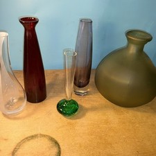 Glass Vases Job Lot X 5 