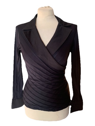 Anne fontaine black faux wrap - anne,