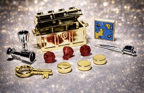 Lego chrome plated gold - plated,