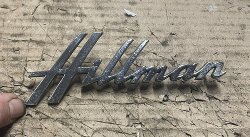 Original hillman script badge - hillman,