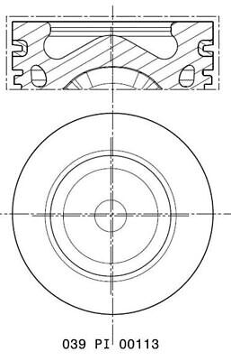 039 00113 000 mahle - mahle, piston