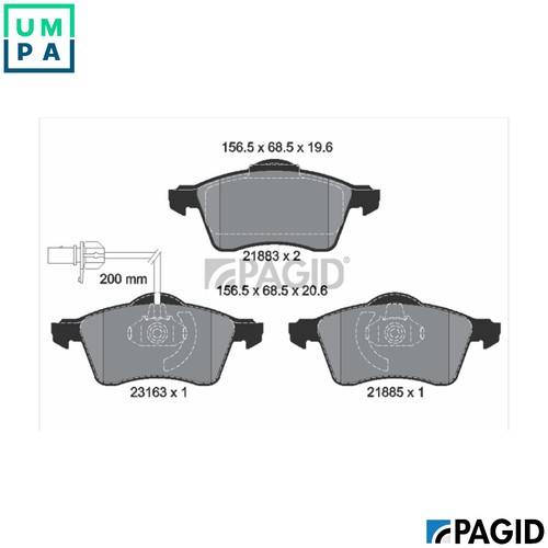 Brake pad set disc - pad,