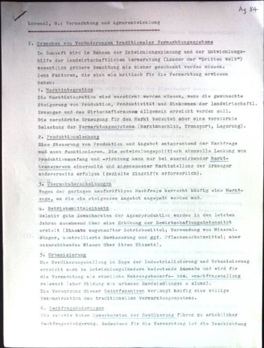 Vermarktung und