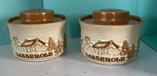 2 x 1980s Ashdale Pottery Products Ceramic Mini Casseroles. Exc. Cond.4 3/4”