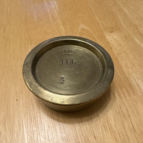 Solid brass scale weight - solid,