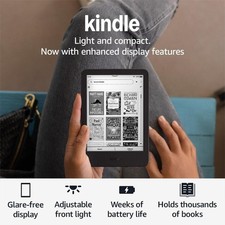 Amazon Kindle (Newest Gen) – Lightest & Most Compact Kindle 16GB - New & Sealed