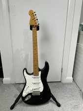 Icon 2012 Left Handed Vintage V6 Electric Guitar Distressed Boulevarde Black