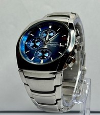 SERVICED: ACCURIST MB595 all Stainless 100M/date Just/chronograph watch, Tested