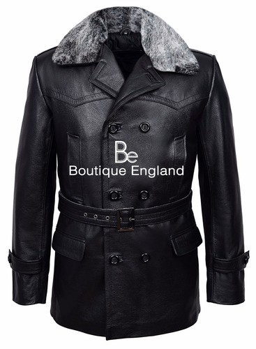 German pea coat black - coat,
