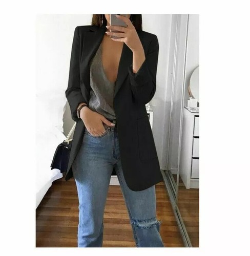 Longline blazer women suit - blazer,