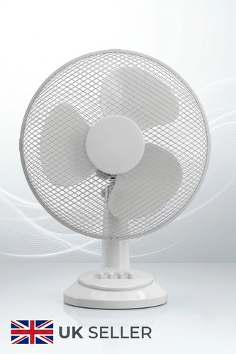 Desk fan white 30w - desk,