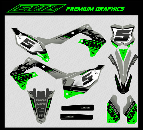 Kawasaki motocross graphics - kawasaki,