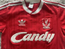 Liverpool 1988-89 Home Shirt Adidas Candy Medium Original Very Good Condition