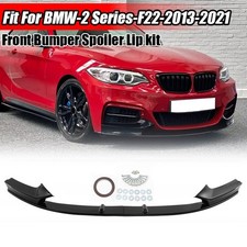 For BMW 2 Series F22 F23 M Sport Front Bumper Splitter Lip Gloss Black 2013-2021