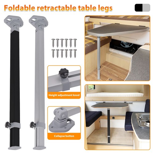 Telescopic table leg - table, for