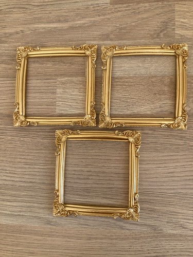 Miniature ornate frames gold - ornate,